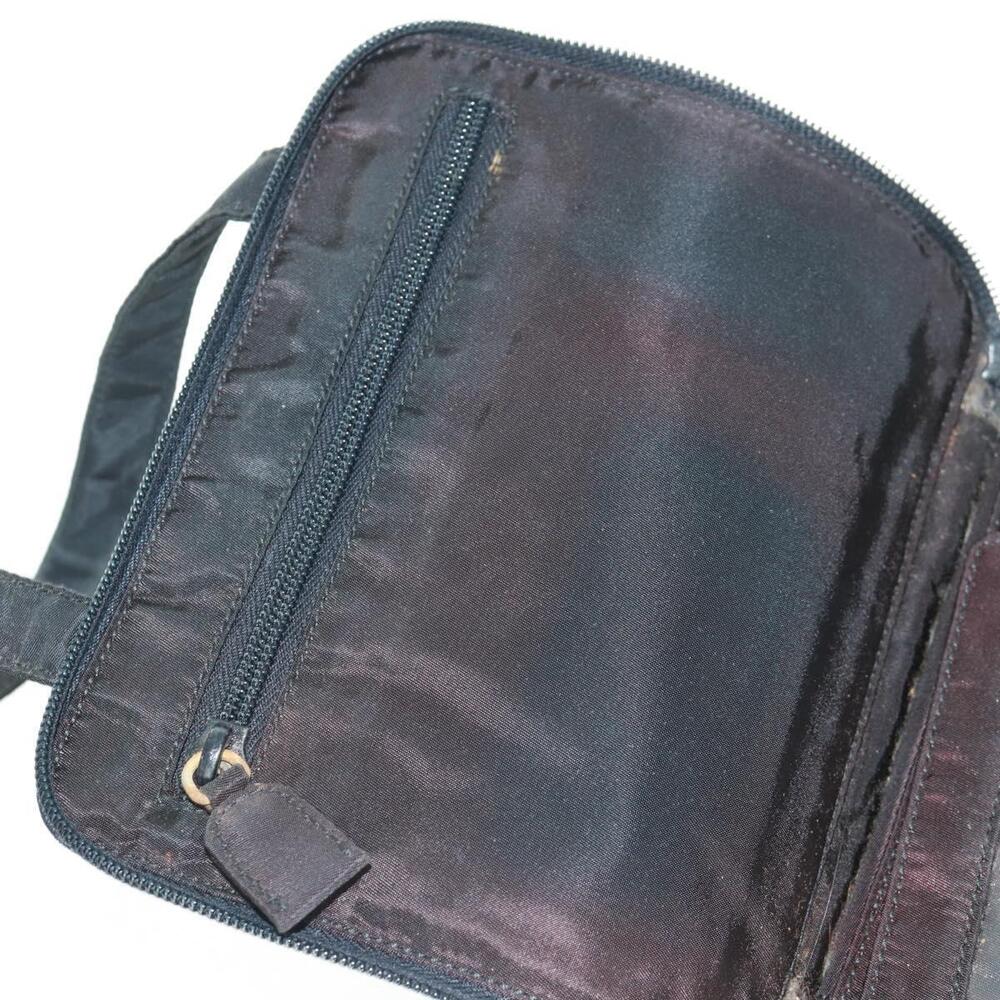 PRADA Hand Bag Nylon Black Silver Auth 161692 - Picture 10 of 16